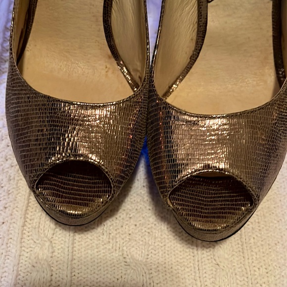 💙MICHAEL MICHAEL KORS 6.5M 4.5” metallic heel, 3/4”platform. beautiful rose gold - Picture 7 of 13